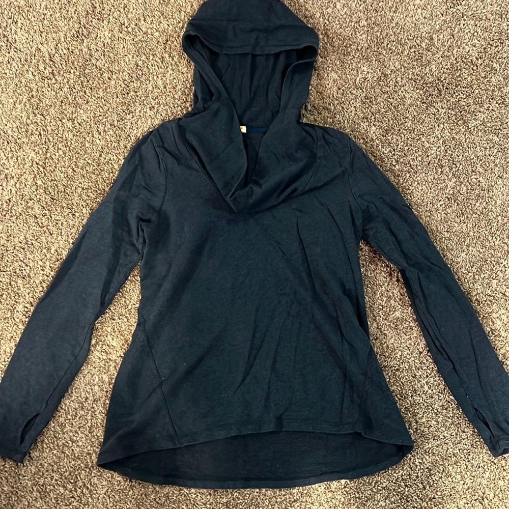 Lucy hooded sweater with loose neck